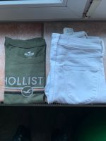 Hollister Hose, T-Shirt Gr. XS, 25 weiß, grün Nordrhein-Westfalen - Issum Vorschau