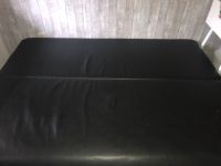 Schwarzer Leder Sofa mit BettFunktion Hessen - Braunfels Vorschau