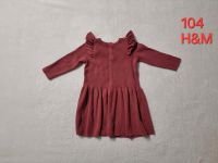 Mädchen 104 Kleid langarm Strickkleid Baumwolle rot H&M Nordrhein-Westfalen - Paderborn Vorschau