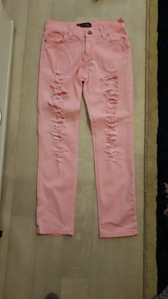 Schöne Pinke Jeans Hose Gr. 26/30 in Krefeld