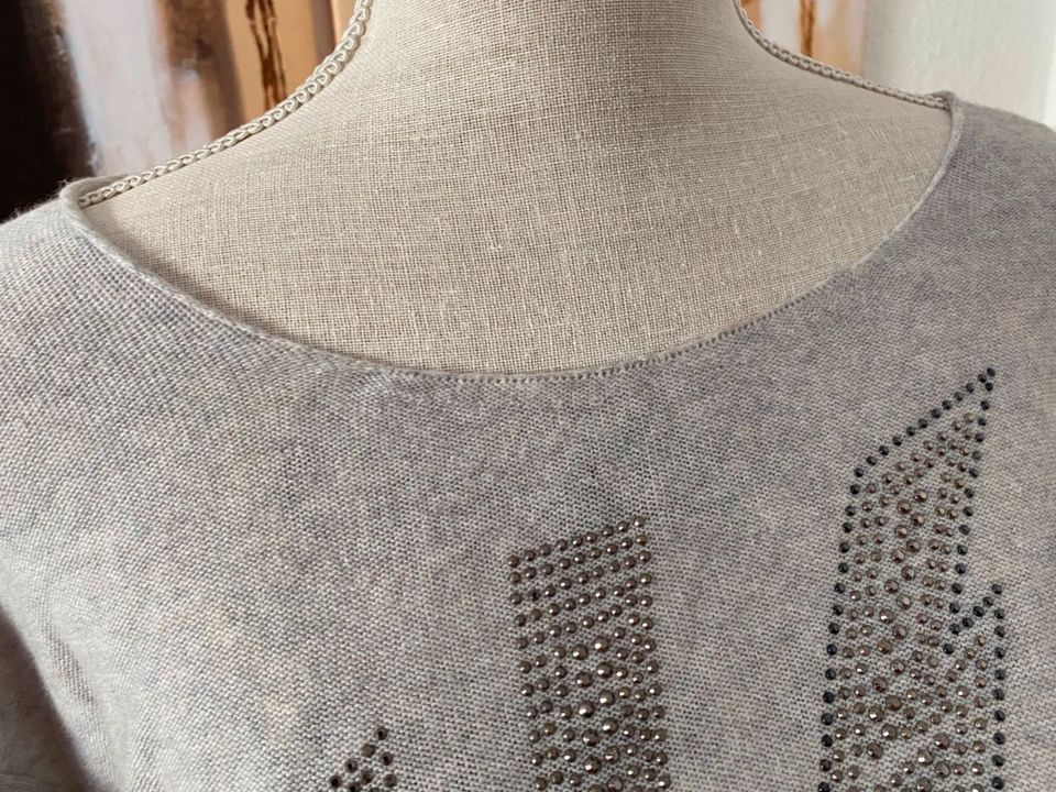 Esprit Damen Pullover Pulli grau mit Angora Gr. L in Delmenhorst