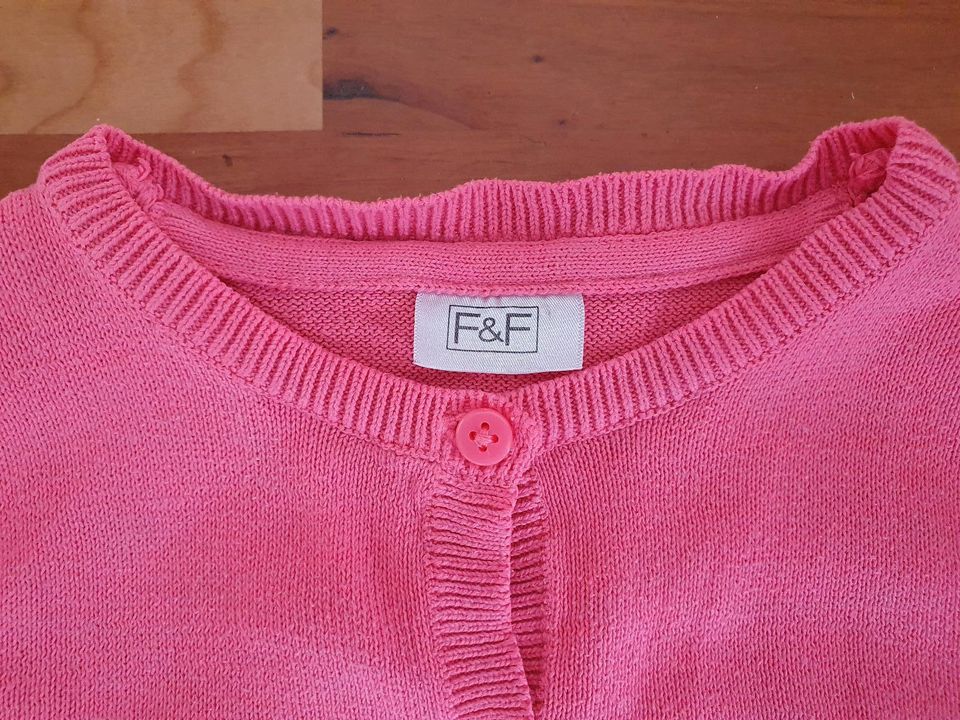 Strickjacke Jacke F&F pink 86 92 Englandmode in Hattersheim am Main