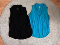 Set 2x Damen Ärmellose Blusen Gr. M H&M Amisu schwarz türkis Berlin - Biesdorf Vorschau