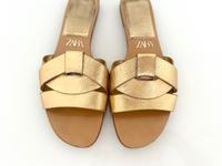 Zara Sandalen Gold Gr.40 Schlappen Latschen  wie neu Berlin - Lichterfelde Vorschau