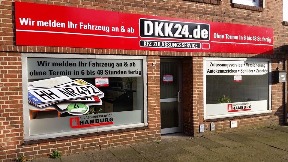 KFZ-Kennzeichen, Autokennzeichen vor Ort kaufen in Hamburg in Hamburg