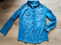 Mosnoca Bluse Gr. L 40 38 blau Jeansbluse Oberteil Shirt Bayern - Augsburg Vorschau