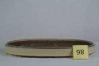 98 Bonsai Schale/Untersetzer, grünlich, oval, 21,5 x 15,5 x 2 cm Schleswig-Holstein - Neumünster Vorschau