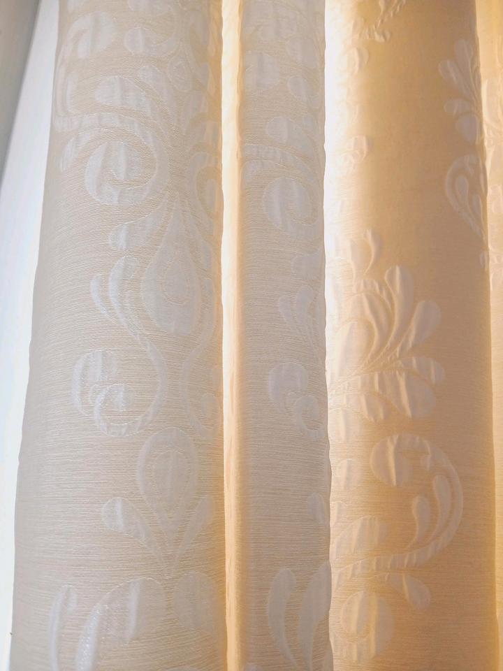 OESENSCHAL NEU SCHLAUFENSCHAL GARDINENSCHAL beige creme Rokoko in Haldensleben