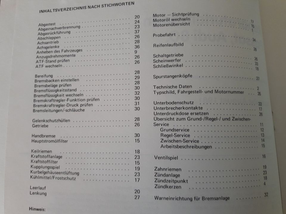 Audi 80 B1 Typ 82 VW Passat 32 orig. Reparaturanleitung 72 - 80 in Ingolstadt