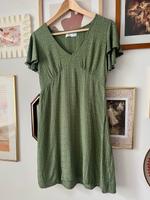 Grünes Kleid mit Flatterärmeln | Cottagecore | M Nordrhein-Westfalen - Windeck Vorschau