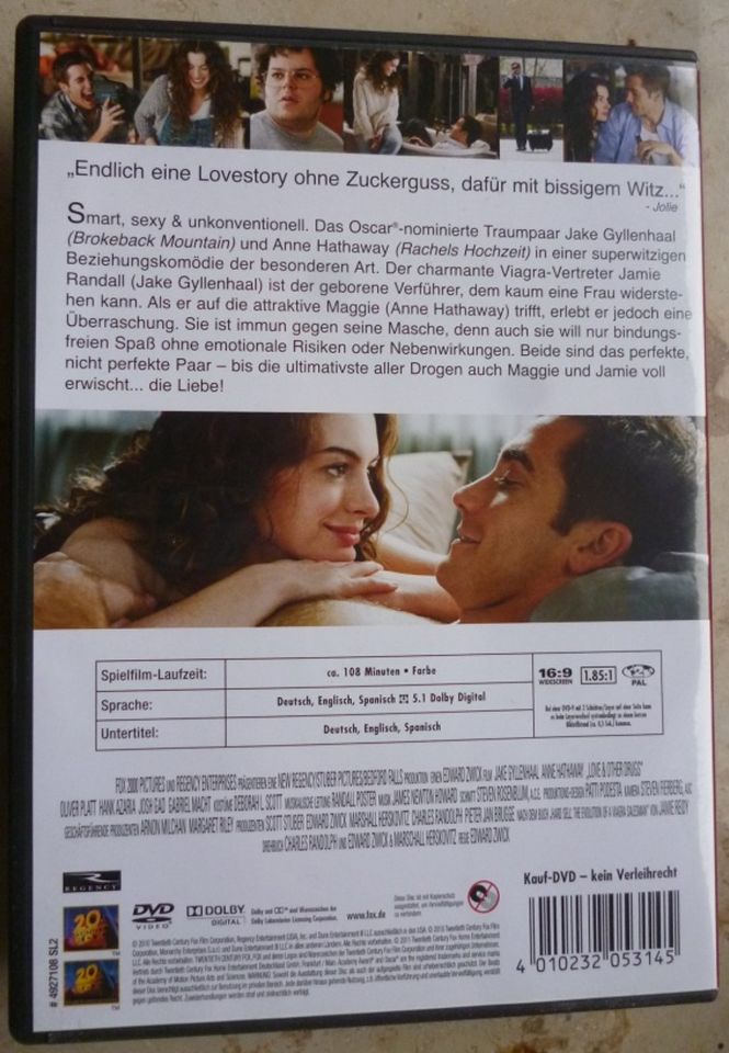 DVD - love & other drugs Nebenwirkungen inklusive **sehr gut in Hamburg