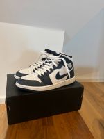 Nike Jordan 1 Mid Weiß/Obsidian/Metallic Gold Nordrhein-Westfalen - Hückelhoven Vorschau