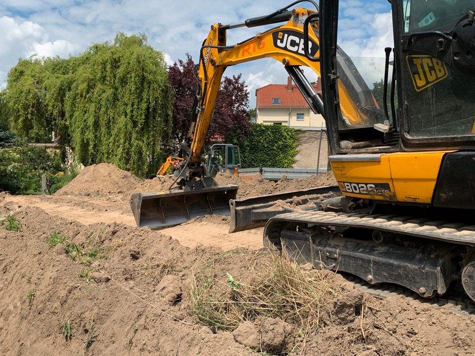 Bagger mieten, Baggerarbeiten, Bagger mit Bediener mieten in Ortrand