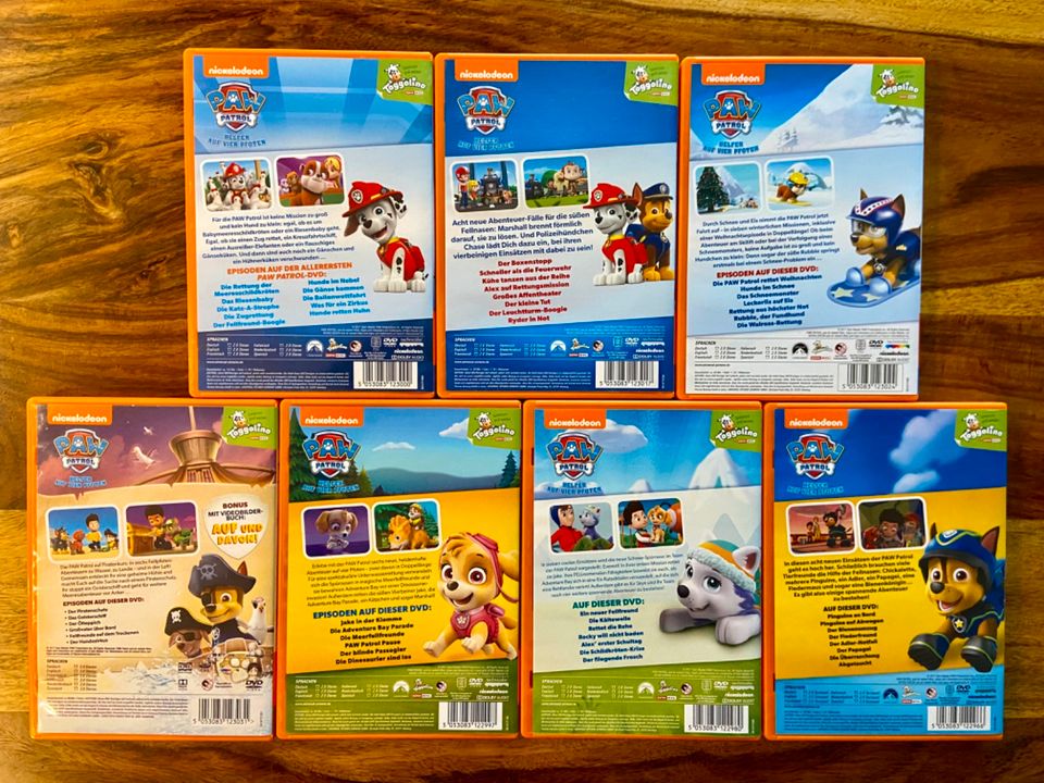 PAW Patrol DVD Box Sammlung Chase Marshall Rocky Rubble Zuma Sky in Hamburg