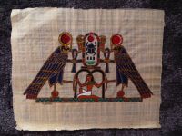 Papyrus Ägypten handgemalt aus Kairo ca 41 x 33 cm Nordrhein-Westfalen - Dormagen Vorschau