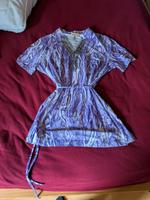 vintage Bluse lila weiß schlangen Muster Rheinland-Pfalz - Alzey Vorschau
