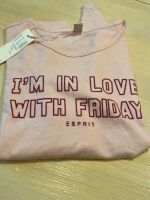 Esprit Shirt LA-Shirt rosa Gr 140 146 „in Love with Friday“ NEU Schleswig-Holstein - Lübeck Vorschau