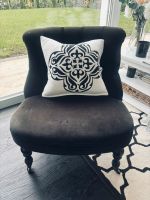 * Vintage Sessel, schwarz, aus Samt * Nordrhein-Westfalen - Ascheberg Vorschau