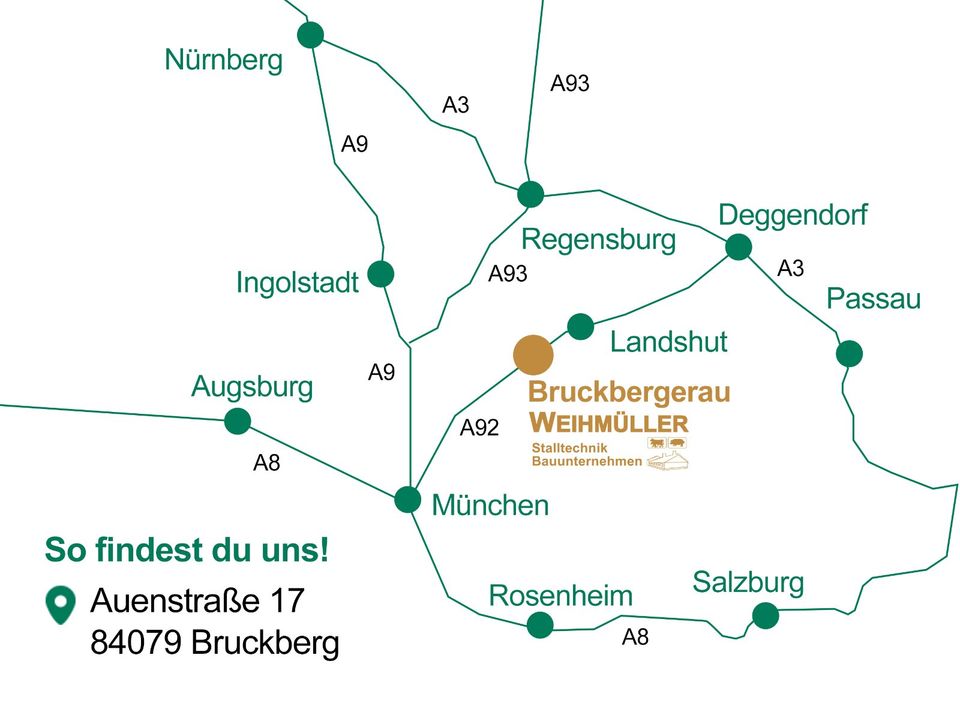 Beton-Bau | Industrie- Gewerbe- Hallen-Gebäude | Bauunternehmen in Bruckberg bei Landshut