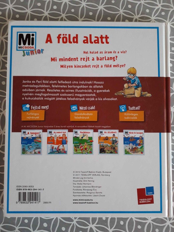 ungarisches Buch / Mi Micsoda Junior : A föld alatt in Göppingen