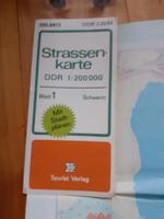 Straßenkarte DDR Schwerin Sachsen-Anhalt - Bismark (Altmark) Vorschau