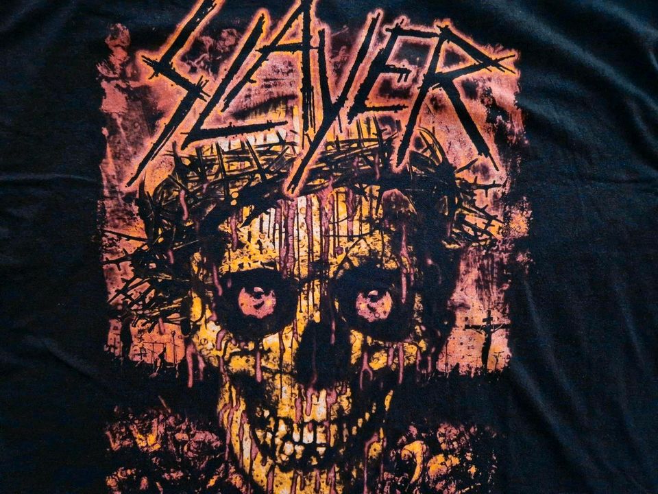 ☠️ SLAYER CROWNED SKULL T-S black XXL Frontprint ♠️ Thrash Metal in Mainz