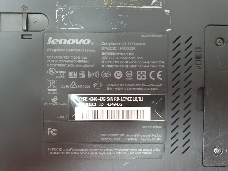 Lenovo T510 Windows XP Gamer Notebook i7 4GB 240GB SSD 15,6" Graf in Fellbach