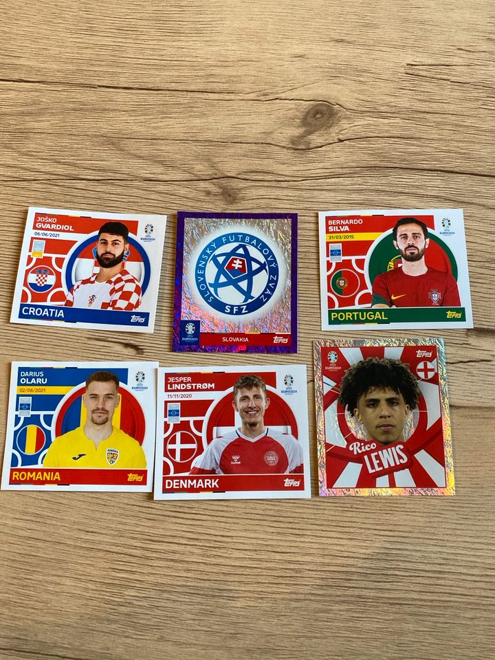 Verschiedene Topps Em Sticker in Lübeck