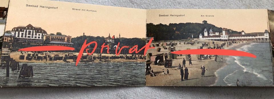 Historische Postkarten Kaiserbäder Ostsee um 1900 in Schwerte