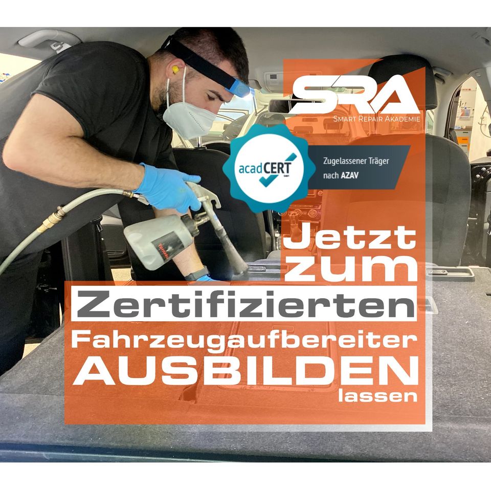 Weiterbildung ⭐️ Fahrzeugaufbereitung ⭐️Smart Repair Schulung Umschulung Lehrgang Kurs Quereinsteiger mit Bildungsgutschein Jobcenter Arbeitsamt KFZ Aufbereitung Auto Smart-Repair mit Zertifikat in Dortmund