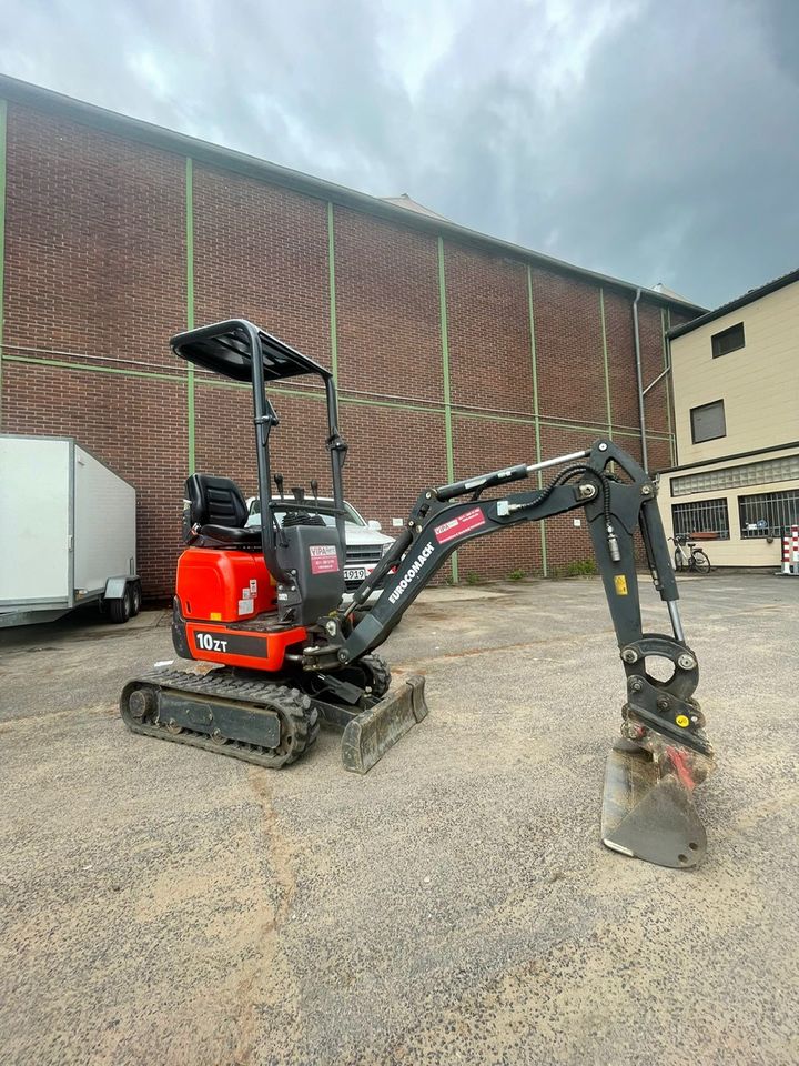 Minibagger Eurocomach- ES - 10 - ZT mieten in Düsseldorf in Düsseldorf