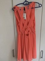 Kleid H&M Divided Gr. 38 pink rosé rosa lachs Cutouts Minidress Bayern - Bernau am Chiemsee Vorschau