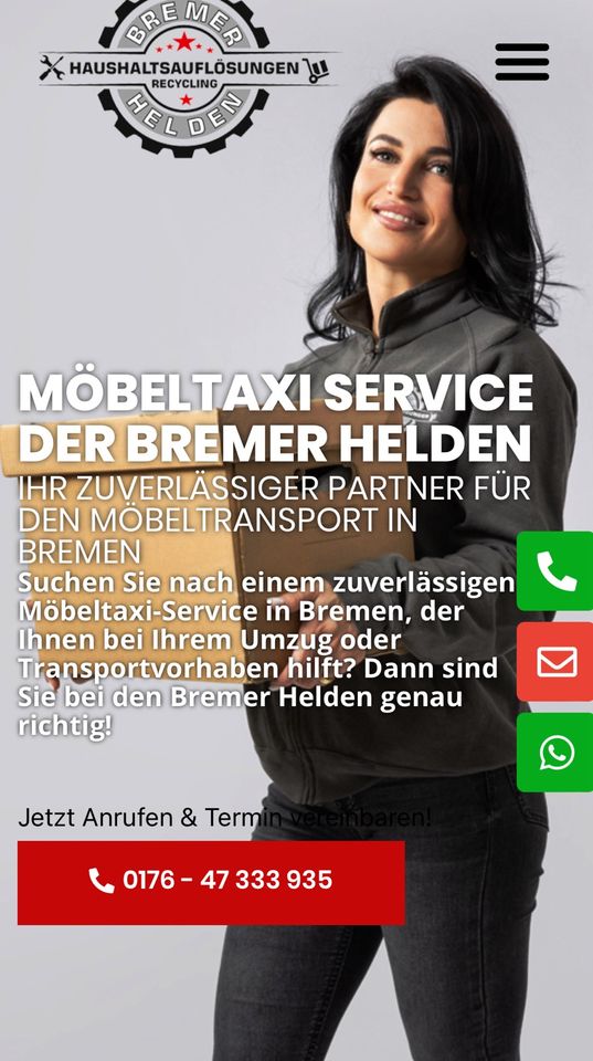 Möbeltaxi Möbeltransport Transport Umzüge in Bremen