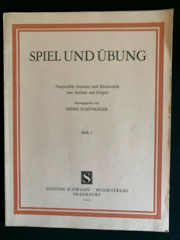 Spiel und Übung Heft 1 von Heinz Schüngeler in Sonthofen