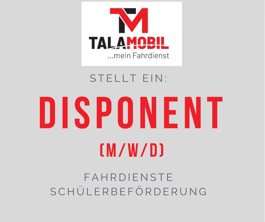 Disponent (m/w/d) Fahrdienste Schülerbeförderung in Nümbrecht