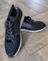Sneaker Damenschuhe schwarz mit bronze Gr 39 walk x Sachsen - Großenhain Vorschau