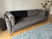 Dreisitzer Sofa in grauem Mikrovelours Berlin - Karlshorst Vorschau