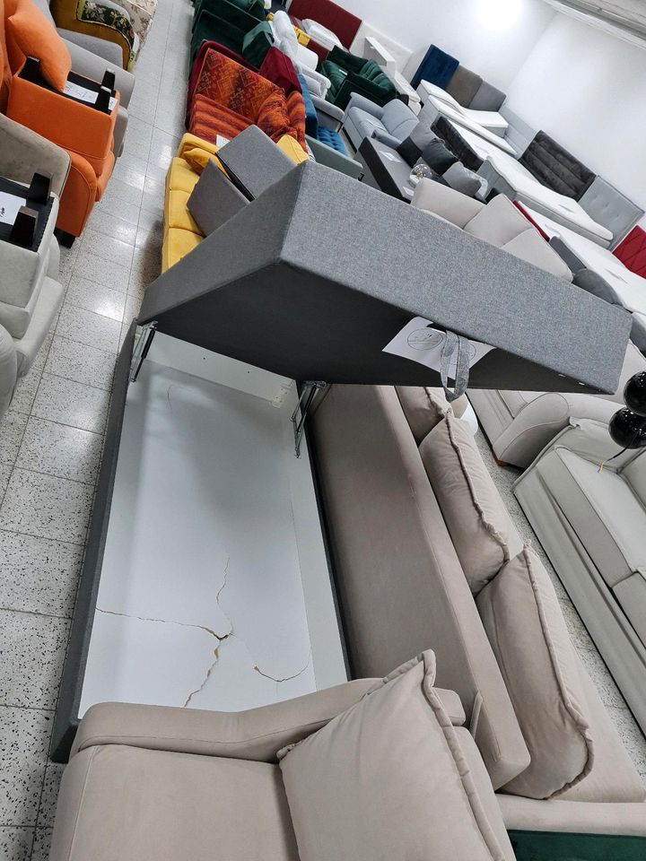 Sofa Couch Schlafsofa Bettkasten Boxspringbett Möbel UVP 399€ in Herbstein