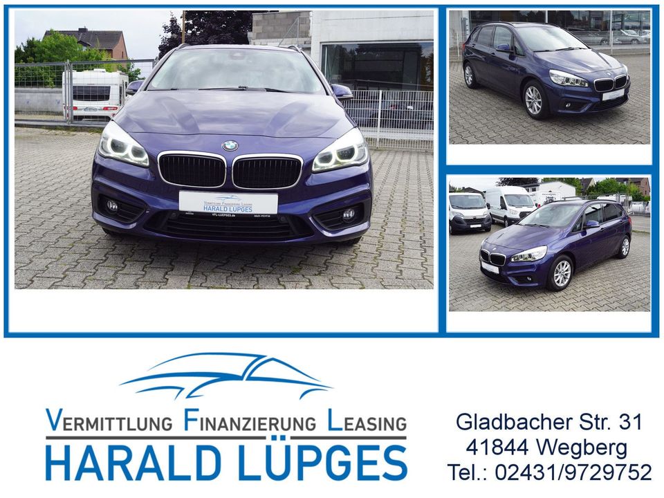 BMW 218d Active Tourer, Pano, Leder, Head-UP, Euro 6 in Wegberg