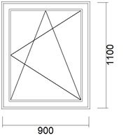 1 flg. Fenster inkl. Rollladen mit Gurtwickler 90 x 127,5 cm weiß - sofort am Lager verfügbar | WC263 Brandenburg - Perleberg Vorschau