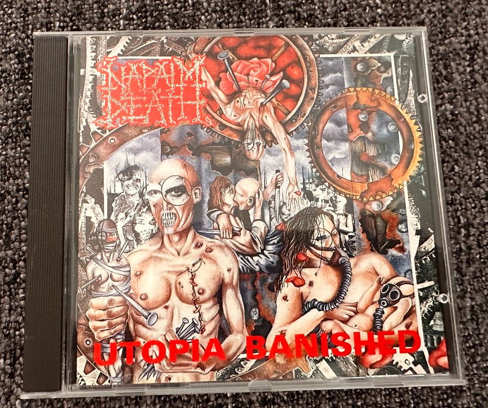 Napalm Death Picture Disc von 1992, Vinly, CD auch von 1992 in Schöne Aussicht, Gem Masburg