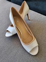 Schicke GEOX Peep Toe Pumps beige weiß Leder NEU 40 Bonn - Poppelsdorf Vorschau