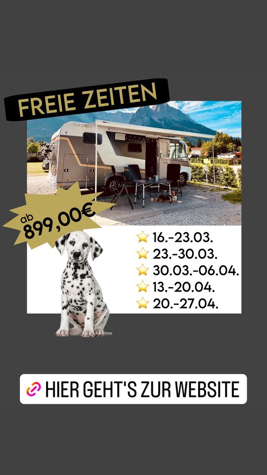 Wohnmobil mieten mit Hundebox / Camper + Hund in Bergisch Gladbach