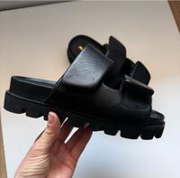 Sandalen Damen aldo Pantoletten Leder schwarz Nordrhein-Westfalen - Hagen Vorschau