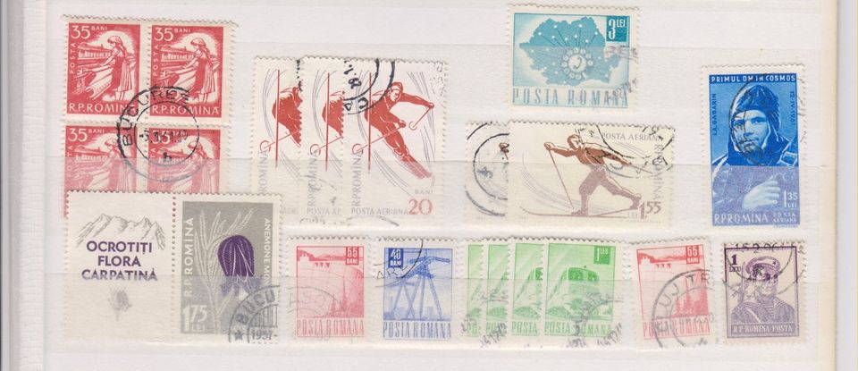 Briefmarken RUMÄNIEN 50/60iger Jahre 130 Marken Bilder ansehen in Berlin