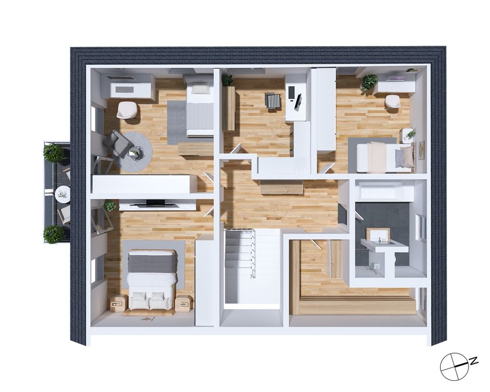 Familientraum! Grosszügige Neubau-Stadtvilla als Doppelhaushälfte in Nister