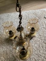 Antike Lampe aus Porzellan und Glas Niedersachsen - Buchholz in der Nordheide Vorschau