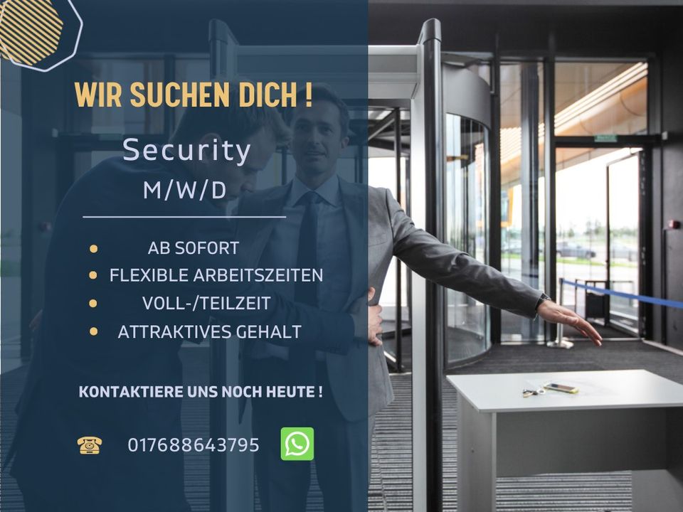 Security gesucht (m/w/d) in Berlin