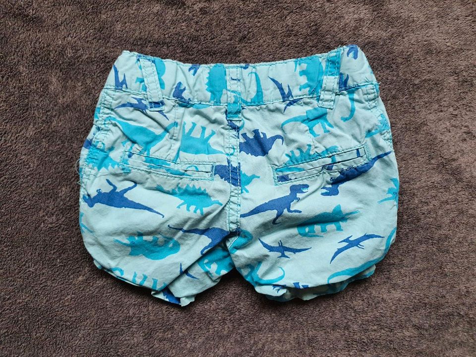 Jungs Sommer Shorts blau Dinos, kurze Hose,Größe 74/80,Bekleidung in Michelau i. OFr.