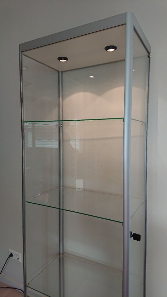 Glasvitrine SDB-Design,178 x 60 x 37,5 cm, Profile silberfarben in Berlin